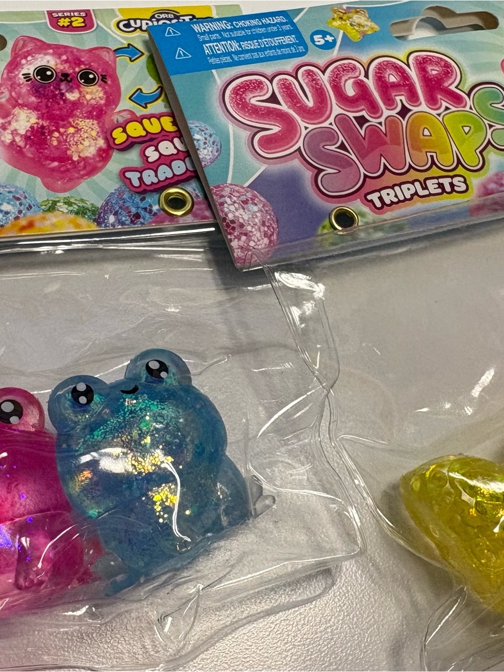 Orbtoys Sugar Swaps Triplets Squishy Toy Frogs 🐸 Butterflies 🦋 New